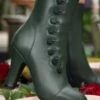 June Sweet Treat Booties In Dark Green