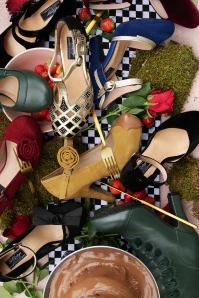 June Forbidden Fruit Pumps In Navy And Gold 8 June Forbidden Fruit Pumps In Navy And Gold - Image 6