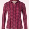 Fran Blouse In Maroon -King Louie Shop 244872 Surkana 47148 Shirt Blouse Pattern Red Purple 08082023 407W category