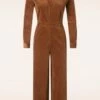 Bonnie Corduroy Jumpsuit In Brown