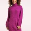 Donia Knit Dress In Purple -King Louie Shop 244898 Smashed Lemon 47785 Dress Knit Pink 020LW category