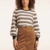 Anna Suedine Skirt In Brown