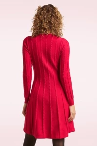 Nina Knitted Dress In Red 4 Nina Knitted Dress In Red - Image 2