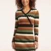 Hazel Crossover Knit Dress In Multi 2 Hazel Crossover Knit Dress In Multi -King Louie Shop 244921 Smashed Lemon 47786 Dress Stripes Multi Color Black 020LW category