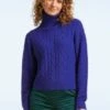 Evelyn Sweater In Cobalt -King Louie Shop 244928 Smashed Lemon 47790 Sweater Knit Blue 020LW category
