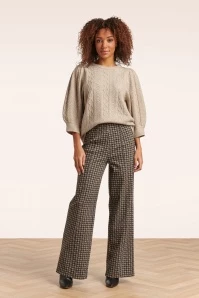 Orla Pants In Black And Sand