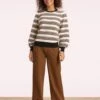 Norah Pants In Brown 1 Norah Pants In Brown -King Louie Shop 244933 Smashed Lemon 47789 Pants Brown 020LW category