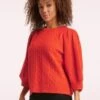Serena Knitted Top In Orange -King Louie Shop 244937 Smashed Lemon 47811 Top Knit Orange 020LW category