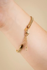 Crystal Bracelet In Gold And White 4 Crystal Bracelet In Gold And White - Image 2