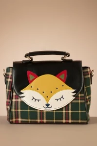Scandi Fox Handbag In Black
