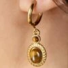 Double Stone Drop Earrings In Tiger Eye 2 Double Stone Drop Earrings In Tiger Eye -King Louie Shop 245060 Go Dutch Day and Eve 48728 Tiger Eye Stone Earrings 20230809 003 category