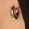 Hoops Earrings In Gold -King Louie Shop 245086 Day and Eve 48721 Earrings Fat Hoop Gold 230804 501W category