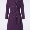 Cally Belted Coat In Purple -King Louie Shop 245125 Surkana 47177 Coat Long Lila 08092023 402W category