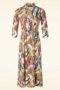 Fenne Feathers Dress In Multi