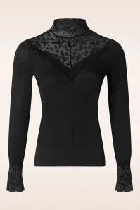 Soraya Lace Top In Black