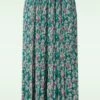 Macchia Plisse Skirt In Garda Petrol -King Louie Shop 245203 20 To 48232 Skirt Plise Green Gold 08142023 402W category