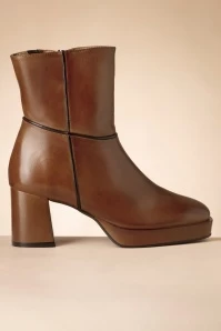 Pansey Booties In Brandy