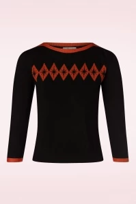 Atomic Star Jumper In Black And Red