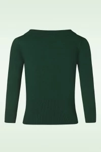 Sweet Scallop Jumper In Green 6 Sweet Scallop Jumper In Green - Image 4