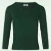 Sweet Scallop Jumper In Green