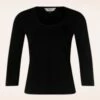 Scoop Neck Top In Black -King Louie Shop 245432 Banned 47473 Top Black Round Neck 230505 402W category