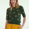 Scandi Fox Jumper In Green -King Louie Shop 245452 Banned 47331 Jumper Scandi Fox Green 020L category