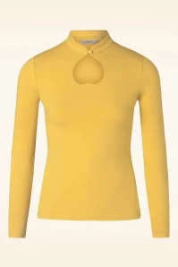 Tear Drop Top In Mustard 3 Tear Drop Top In Mustard