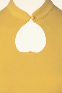 Tear Drop Top In Mustard 5 Tear Drop Top In Mustard - Image 3