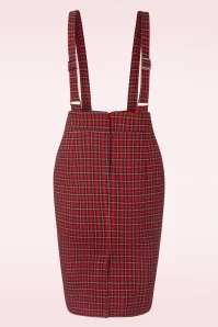 Holiday Candy Pencil Skirt In Red 6 Holiday Candy Pencil Skirt In Red - Image 4