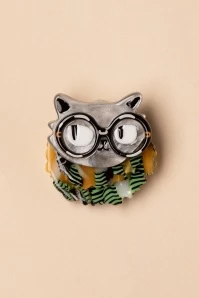 Feathered And Framed Mini Brooch