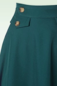 Book Club Swing Skirt In Teal 5 Book Club Swing Skirt In Teal - Image 3