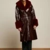King Louie Peyton Outshine Coat In Burgundy Red 1 King Louie Peyton Outshine Coat In Burgundy Red -King Louie Shop 245608 King Louie 46908 Coat Peyton Outshine Bordeaux Red 020L category