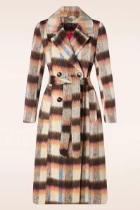 Stella Coat In Sand And Brown