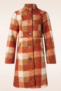 Amber Coat In Sand And Orange