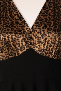 Harriet Swing Dress In Leopard And Black 7 Harriet Swing Dress In Leopard And Black - Image 5