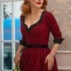 50s Vivienne Swing Dress In Burgundy Red -King Louie Shop 245732 Glamour Bunny 38643 Swingdress Vivienne Red 08192021 000020W category