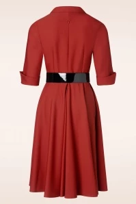 Dorothy Swing Dress In Brick 6 Dorothy Swing Dress In Brick - Image 4