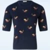 Scandi Fox Jumper In Navy 1 Scandi Fox Jumper In Navy -King Louie Shop 245793 Banned 47332 Top Fox Blue Navy 08162023 402W category