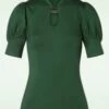 Vixen 50s Dita Keyhole Top In Green -King Louie Shop 245896 Vixen 39212 Top Green Keyhole 210914 003W category