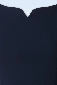 Florence Pencil Dress In Navy 5 Florence Pencil Dress In Navy - Image 3