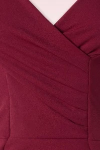 Sadie Pencil Dress In Wine 5 Sadie Pencil Dress In Wine - Image 3