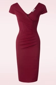 Sadie Pencil Dress In Wine 3 Sadie Pencil Dress In Wine