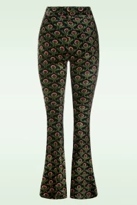 King Louie Jubilee Border Flared Pants In Pine Green 6 King Louie Jubilee Border Flared Pants In Pine Green - Image 4