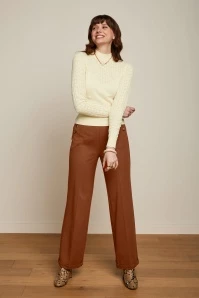 King Louie Celi Sailor Aurora Pants In Cognac Orange