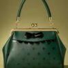50s Crazy Little Thing Bag In Green -King Louie Shop 246074 Banned 22243 Bag Green Polka Dots 230803 504 category