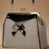 50s Marilyn Houndstooth Handbag In Black 2 50s Marilyn Houndstooth Handbag In Black -King Louie Shop 246083 Banned 38932 Bag Black White Bow 230803 508 category