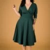 50s Maddison Swing Dress In Forest Green 1 50s Maddison Swing Dress In Forest Green -King Louie Shop 246094 Vintage Chic 39400 Maddison Swing Dress Green20210727 040M category