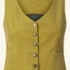 Vixen Corduroy Rib Waistcoat In Mustard Yellow 1 Vixen Corduroy Rib Waistcoat In Mustard Yellow -King Louie Shop 246125 Vixen 47954 Vest Corderoy Button Up Collard Mustard 230530 00409W category