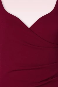 50s Selene Pencil Dress In Wine 6 50s Selene Pencil Dress In Wine - Image 4