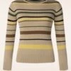Vixen High Neck Striped Sweater In Beige 2 Vixen High Neck Striped Sweater In Beige -King Louie Shop 246137 Vixen 47946 Sweater High Neck Strip 70s Beige 230526 402W category